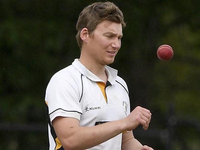 Damon Edwards during the GDCA Cricket match between Gisborne and Sunbury United in Gisborne, Saturday, Nov. 23, 2019. Picture: Andy Brownbill