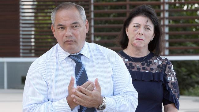 Mayor Tom Tate and Mayoress Ruth Tate were somber yesterday as the city faces the economic wrath of COVID-19. Picture: Mike Batterham