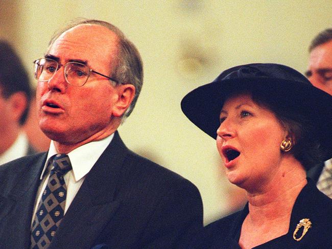 Former Prime Minister John Howard, pictured at a memorial for Port Arthur victims, has warned against watering down gun laws.