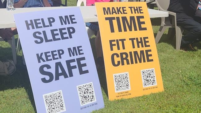 Nearly 1000 Kempsey locals attended a youth crime rally in Kempsey on Sunday. Picture: supplied