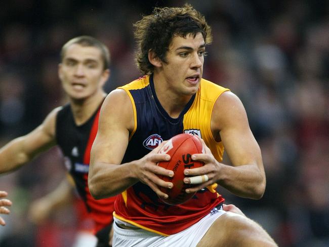 Walker during his first AFL season with the Crows.