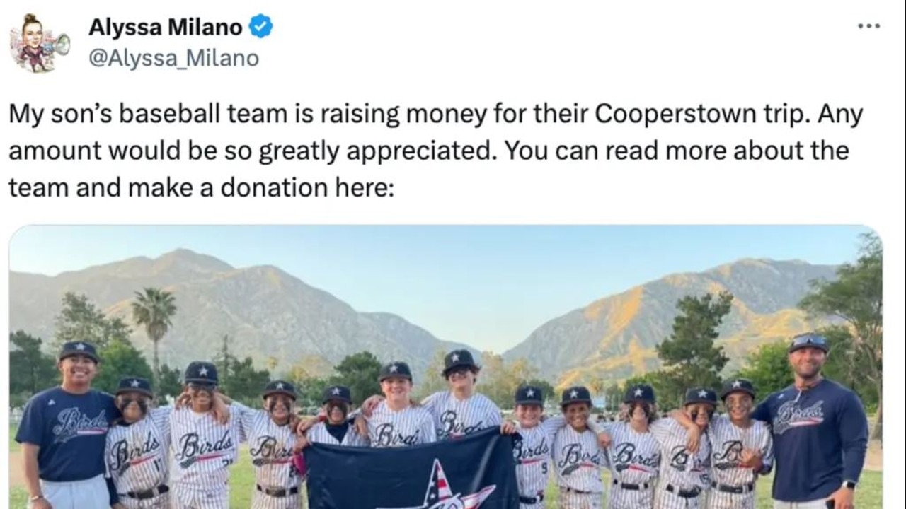 Alyssa Milano blasted for launching fundraiser for son’s baseball trip ...