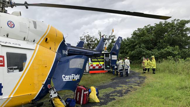 A woman, 22, died after a crash in Woy Woy on March 26. Picture: CareFlight