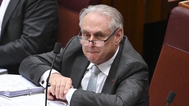 CANBERRA, Australia - NewsWire Photos - September 18, 2024: Senator Don Farrell during Question Time in the Senate at Parliament House in Canberra. Picture: NewsWire / Martin Ollman