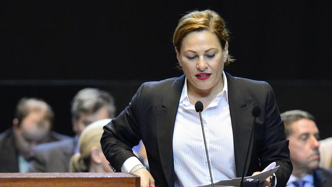 Deputy Premier Jackie Trad in regional parliament in Townsville this week. Picture: Matt Taylor