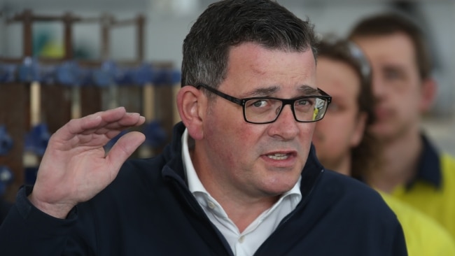 Premier Daniel Andrews directs reporters to Victoria Police over new ...