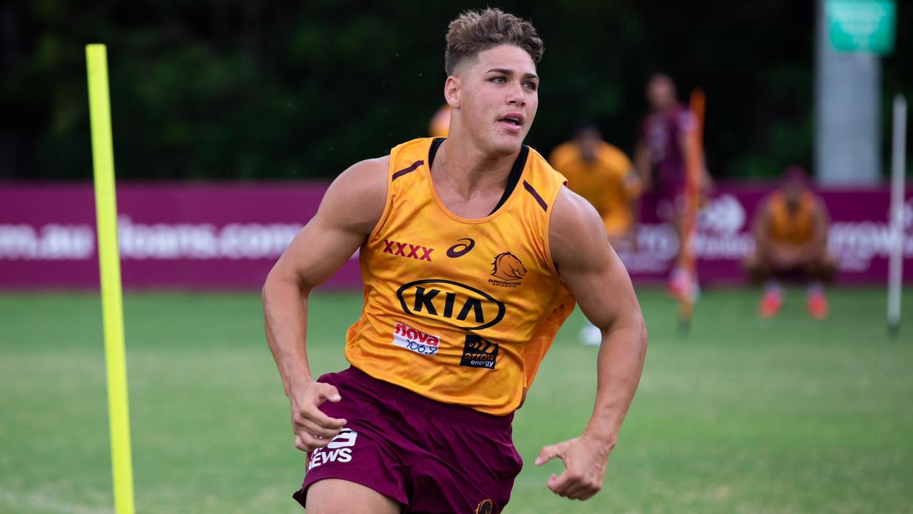 Full Back Reece Walsh during a Brisbane Broncos NRL training session at  Clive Berghofer Centre in Brisbane, today 20th of January 2023. (AAP  Image/Glenn Campbell) NO ARCHIVING ** STRICTLY EDITORIAL USE ONLY