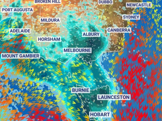 Multiple cold frronts could see the more plesant conditions come to an end as temperatures drop towards the end of the weekend. Picture: Sky News Weather.