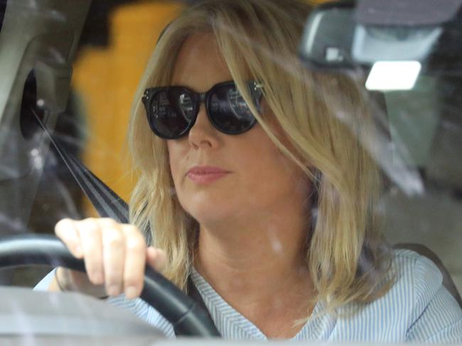 SYDNEY, AUSTRALIA - NewsWire Photos MARCH 08, 2021 - Sam Armytage leaves the Channel 7 building after announcing her resignation from Sunrise.Picture: NCA NewsWire / Christian Gilles
