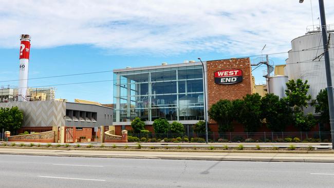 The West End Brewery site from Port Road. Picture: NCA NewsWire / Brenton Edwards