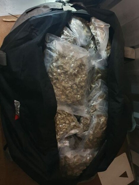 Cannabis allegedly seized from an aircraft in Brisbane.