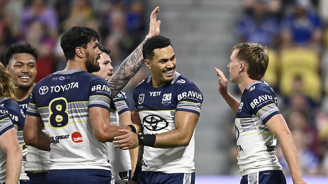 The Cowboys were having a day out after the Tigers’ ill discipline. (Photo by Ian Hitchcock/Getty Images)