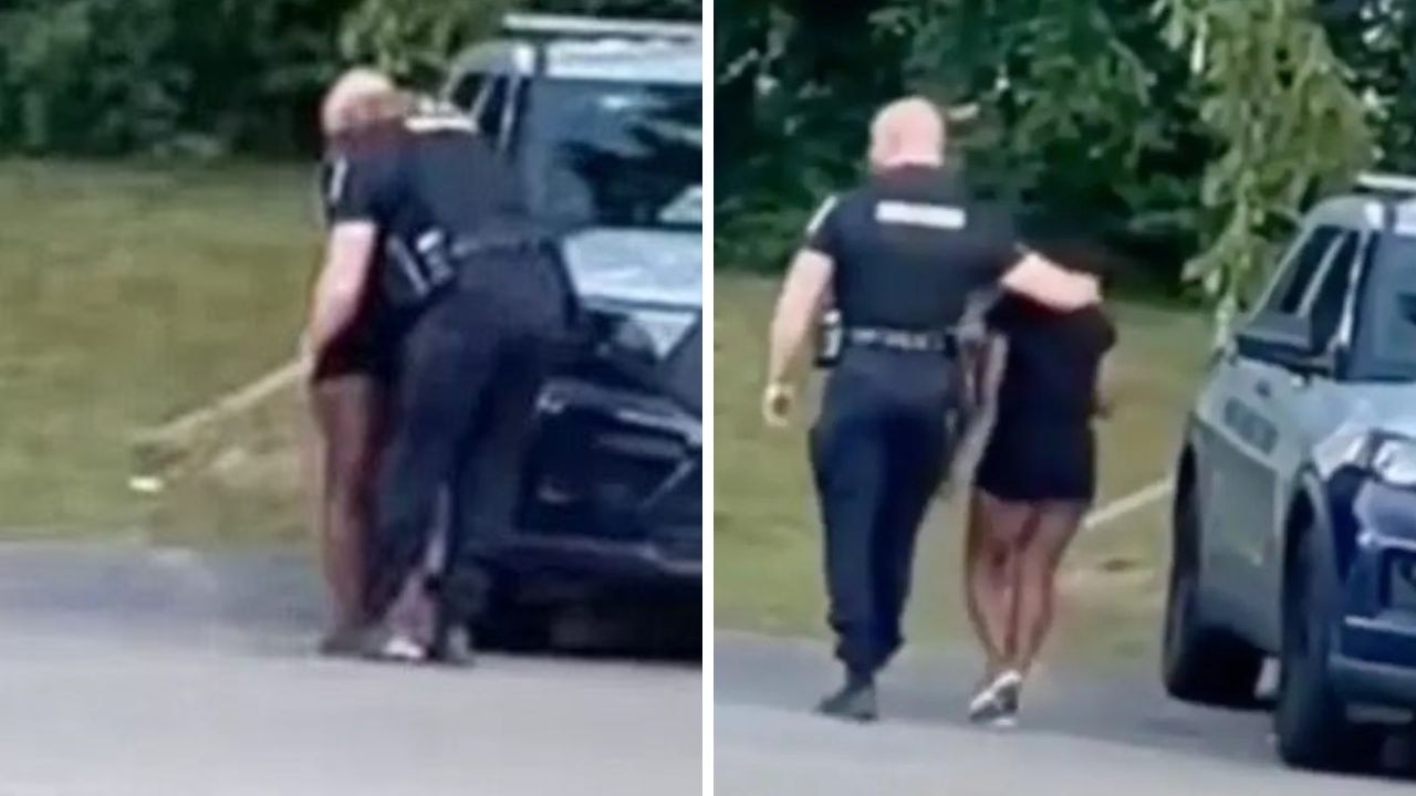 US police officer filmed kissing woman in viral TikTok