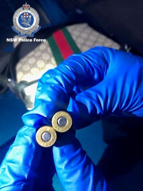 Ammunition allegedly found in possession of Kaelib Fitzgerald. Picture: NSW Police.