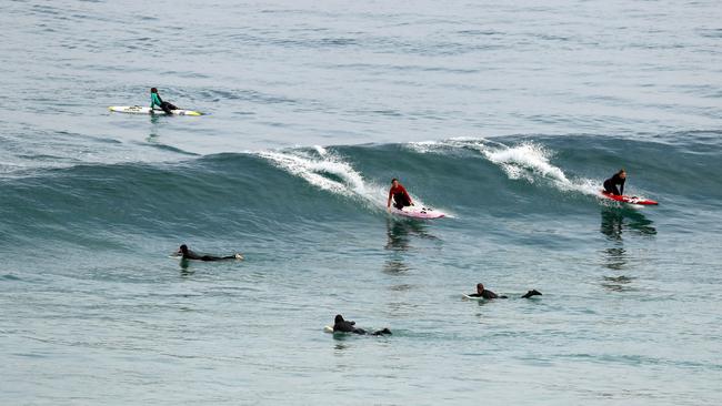 Surfs up at Portsea back beach. Picture: Alex Coppel