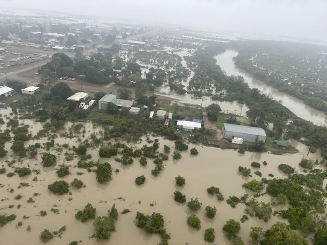 Normanton-based field construction officer Allan Robinson took this image of flooded areas in the Gulf in March. Picture: Allan Robinson