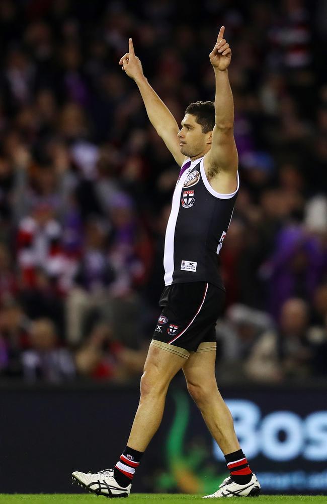 Leigh Montagna during his St Kilda days. Pic: Michael Klein