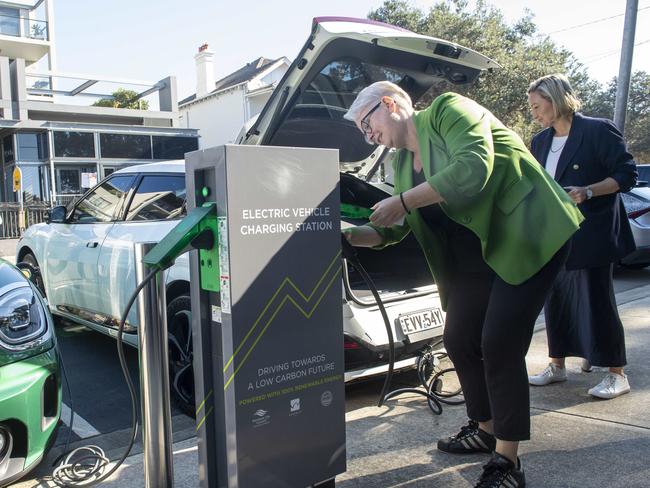 A rapid expansion of charging infrastructure is helping to ease so-called ‘range anxiety’. Picture: NewsWire / Jeremy Piper