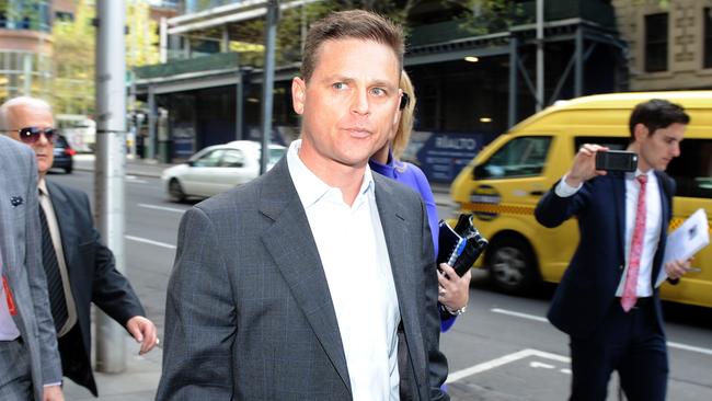 Danny Nikolic makes his way to VCAT in Melbourne.