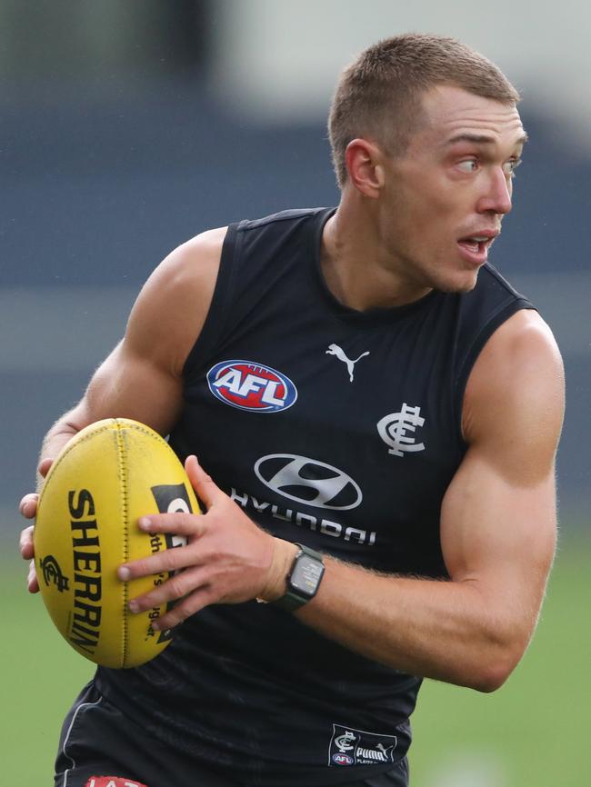 Patrick Cripps in action. Picture: David Crosling