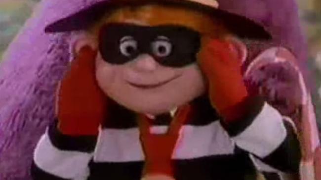 Hamburglar, pictured in simpler times.