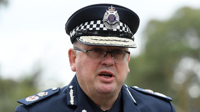 Former Chief Commissioner Graham Ashton was accused by the royal commission of perpetuated a culture of “noble cause corruption”. Picture: Getty Images