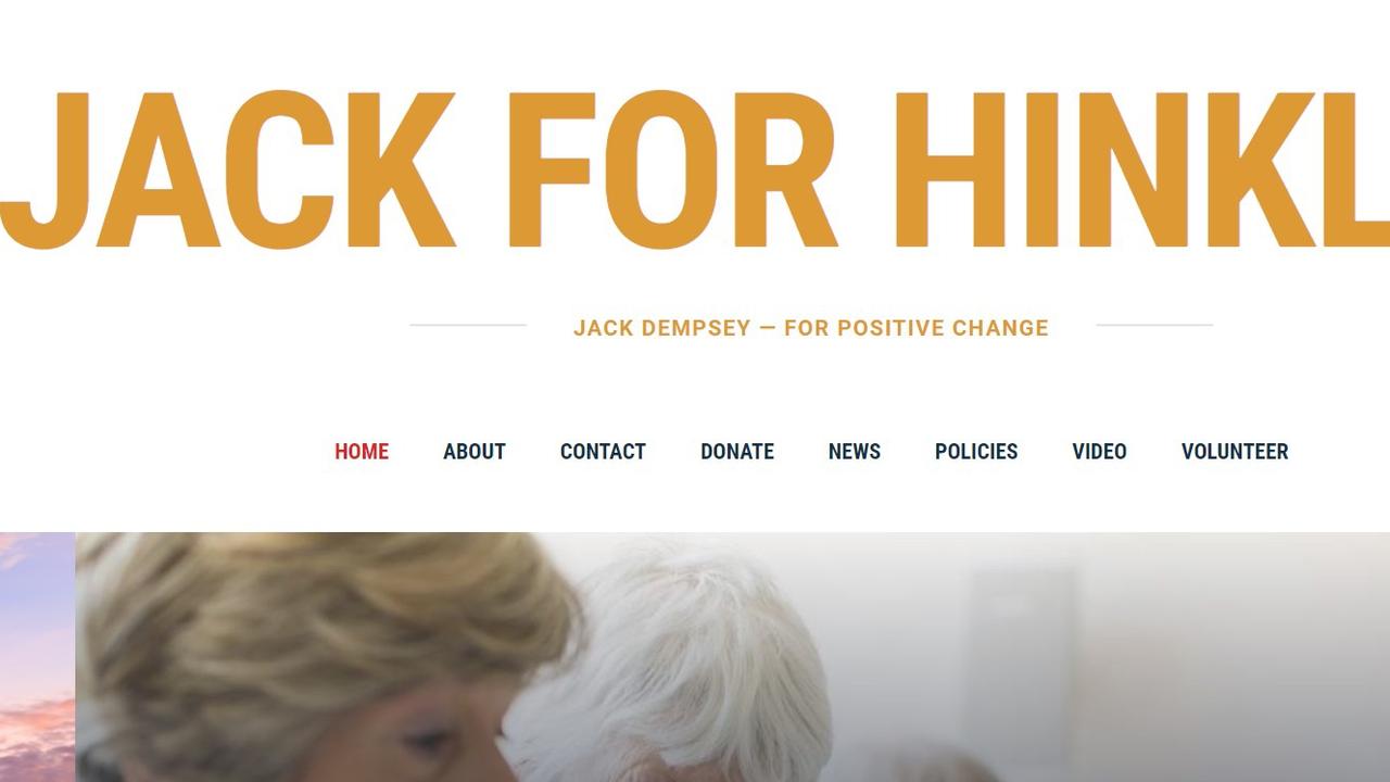 Michael Gorey said he created and registered the JackforHinkler web page on his own time, using his own resources, as part of his effort to convince Jack Dempsey to run for Hinkler.