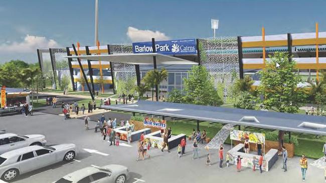 Cairns Regional Council has unveiled grand plans to turn the showgrounds and Barlow Park into a major events precinct but there is no budget for the proposal. Picture: Supplied.