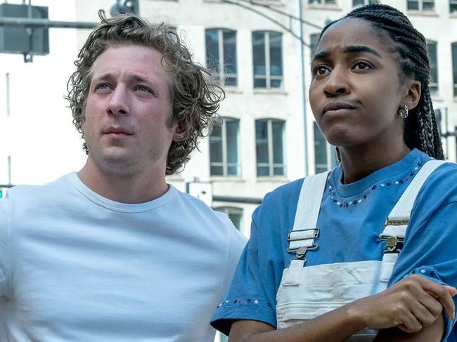 Jeremy Allen White and Ayo Edebiri in The Bear. Picture: FX