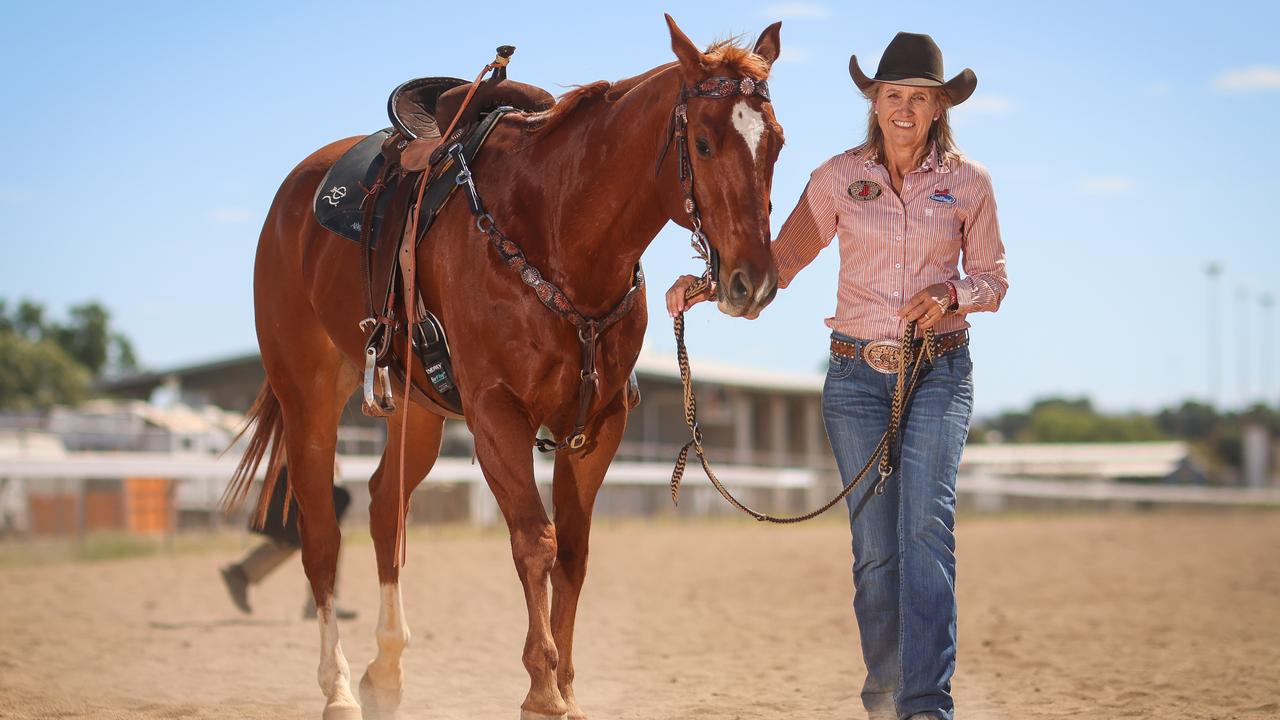 Champion cowgirl Leanne Caban. Picture by Luke Marsden.