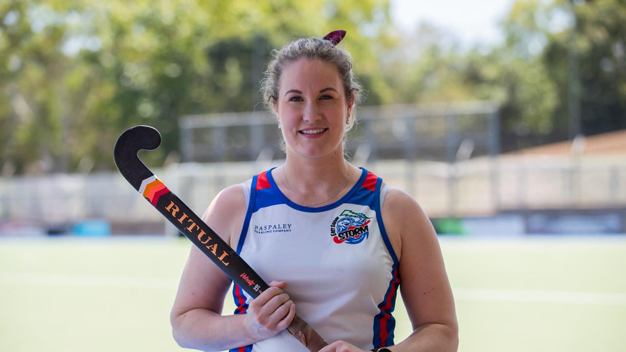 East Darwin captain Jess Martin-Brown ahead of the 2023 Darwin Hockey League grand finals. Picture: Pema Tamang Pakhrin