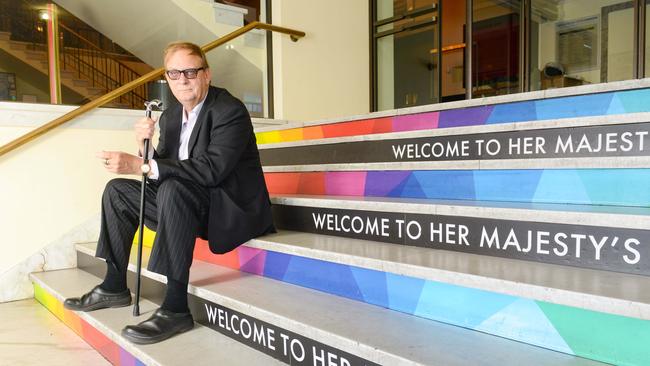 Peter Goers at Her Majesty's Theatre. Picture: Brenton Edwards