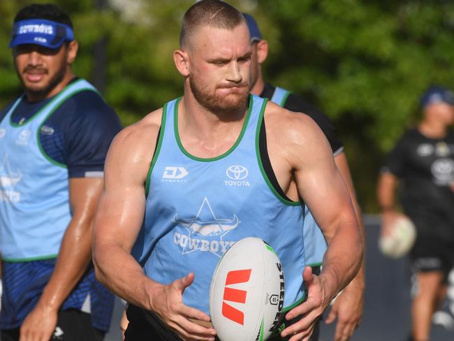 NQ Cowboys training at Cowboys HQ at the Hutchinson Builders Centre. Coen Hess. Picture: Evan Morgan