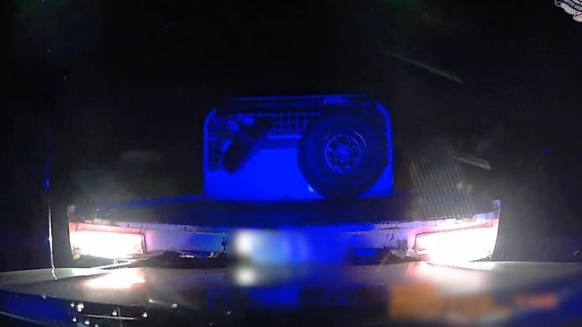 A man who rammed a police vehicle with a four-wheel-drive was later arrested by police at Mission Beach. Picture: QPS