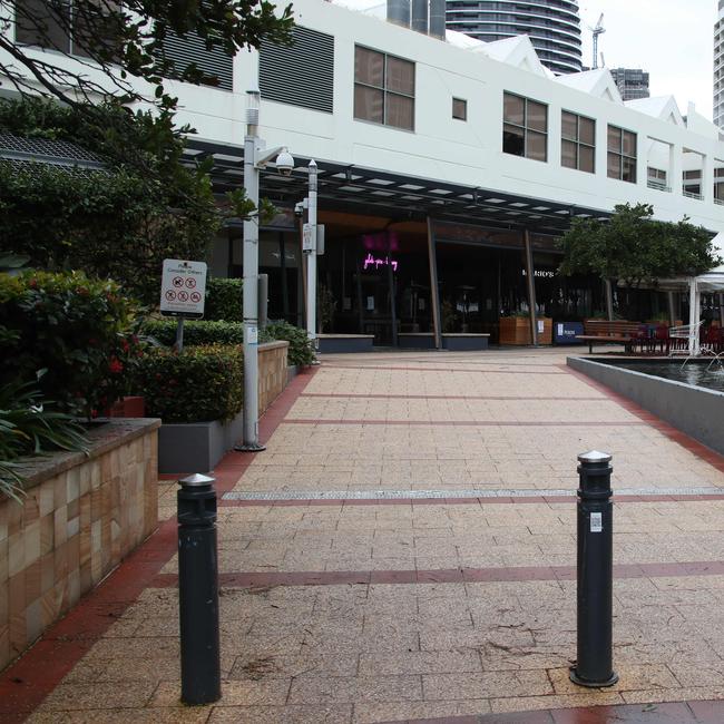 Day three of the Gold Coast lockdown. Empty scenes at Broadbeach. Picture Glenn Hampson