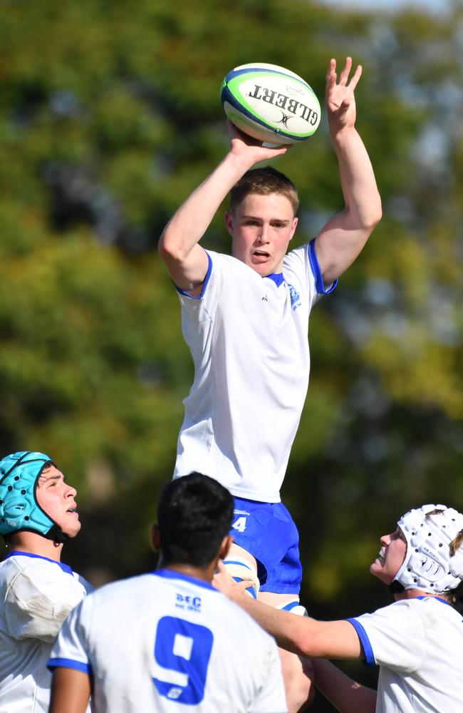 AIC First XV rugby between St Laurence's College and St Edmund's College Saturday May 27, 2023. Picture, John Gass