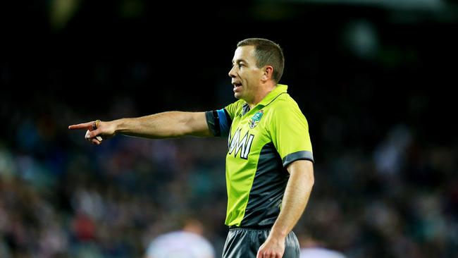 Referee Ben Cummins during the Sydney Roosters v Melbourne Storm NRL Finals series game at Allianz Stadium, Sydney. pic Mark Evans