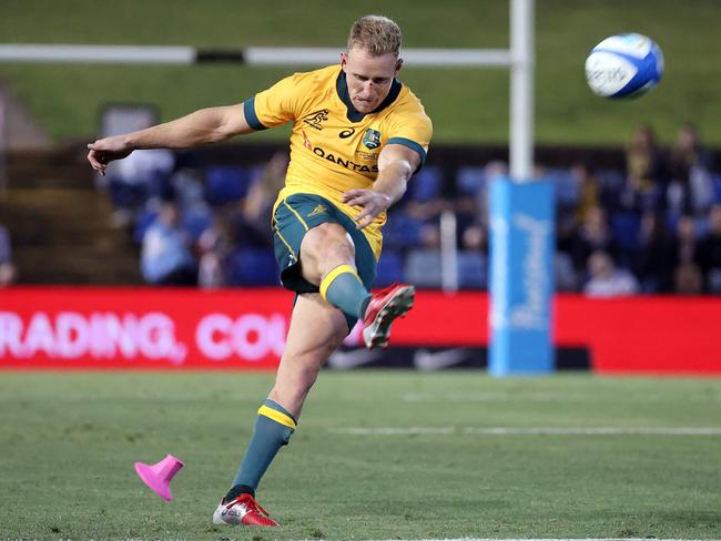 Reece Hodge will play fullback against Argentina. Picture: AFP