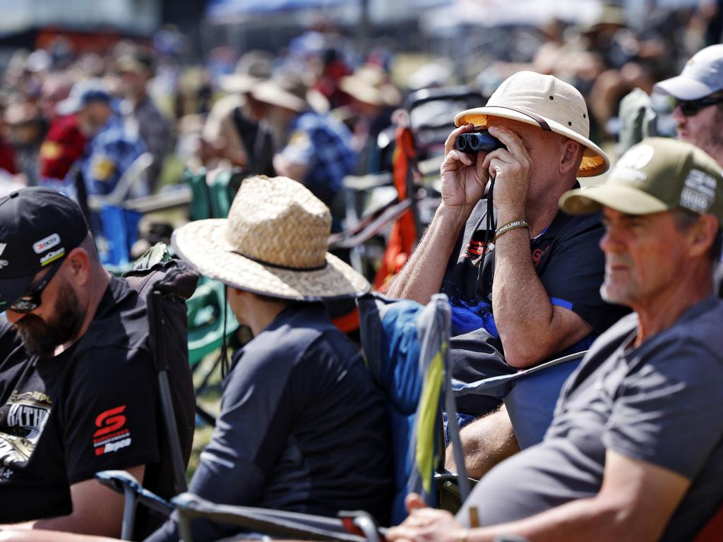 Crowds flock to Mount Panorama to get ready for the 2024 Bathurst 1000 supercar race. Picture: Sam Ruttyn