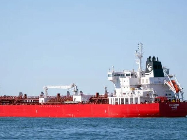 The drone attack hit a cargo ship similar to the file photo above. Picture: Getty Images
