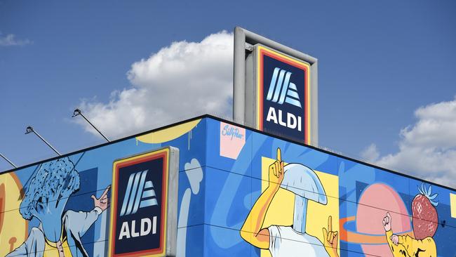 Aldi has benefited from a series of scandals at Coles and Woolworths. Picture: NewsWire / Andrew Henshaw