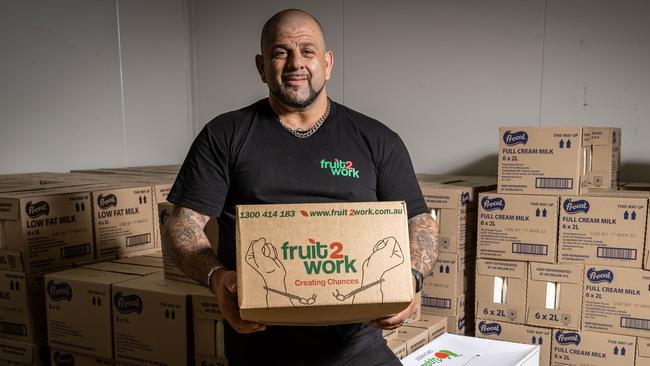 One time drug addict, dealer and jailbird, Simon Fenech, is now a force for good. Picture: Jake Nowakowski