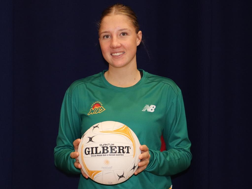 Grace Ebbelaar has been selected to play for Tasmania Wild. Picture: Tasmania Netball