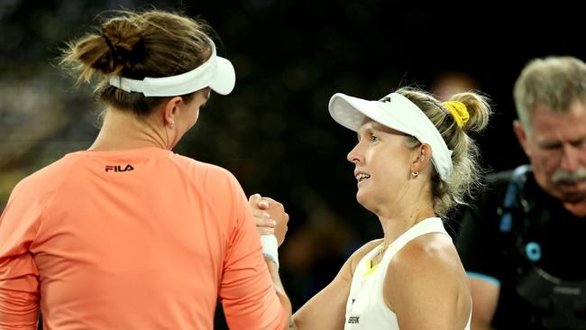 Storm Hunter got some revenge on Barbora Krejcikova. (Photo by Daniel Pockett/Getty Images)