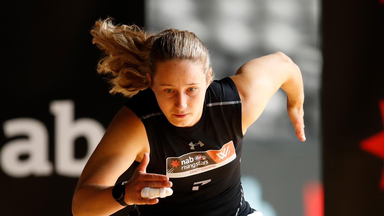 Nikki Gore is seriously fast. Photo: Adam Trafford/AFL Media/Getty Images.