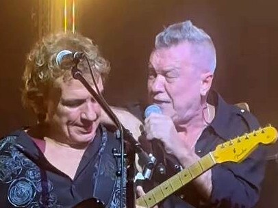 Cold Chisel with frontman Jimmy Barnes as the band played a secret show for their historic 50th anniversary tour. Picture Paul Field