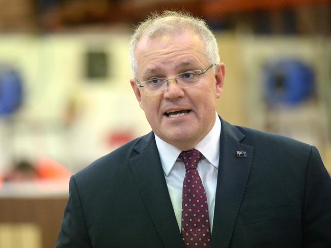 Scott Morrison says producing the AstraZeneca vaccine onshore will incubate Australia from international supply issues. Picture: NCA NewsWire / Jeremy Piper