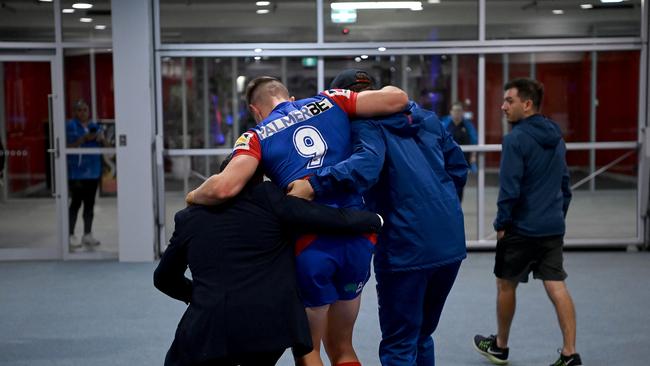 Newcastle Knights star suffered an ACL injury in Round 6 this season. Picture: NRL Photos