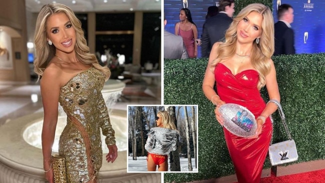 Chiefs' heiress Gracie Hunt is bringing the glamour to the Super Bowl. Pictures: Instagram