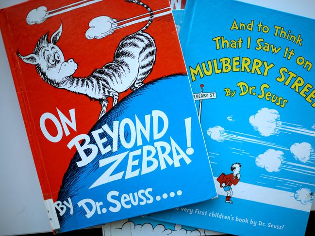 Books by Theodor Seuss Geisel, aka Dr. Seuss, including On Beyond Zebra! and And to Think That I Saw it on Mulberry Street, are among six by the famed children's book author that will no longer be printed due to accusations of racist and insensitive imagery. Picture: Getty Images